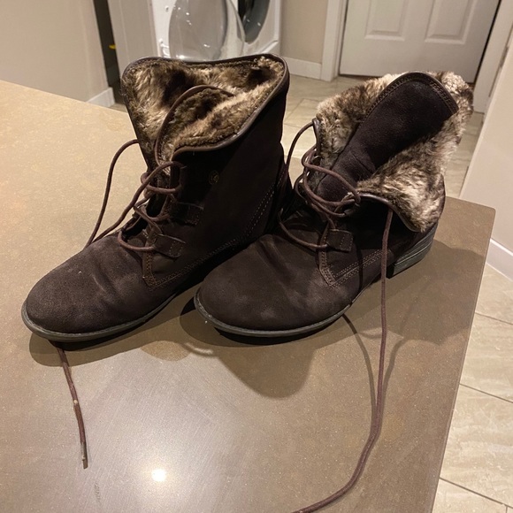 Aqua college brown leather boots - Picture 2 of 11